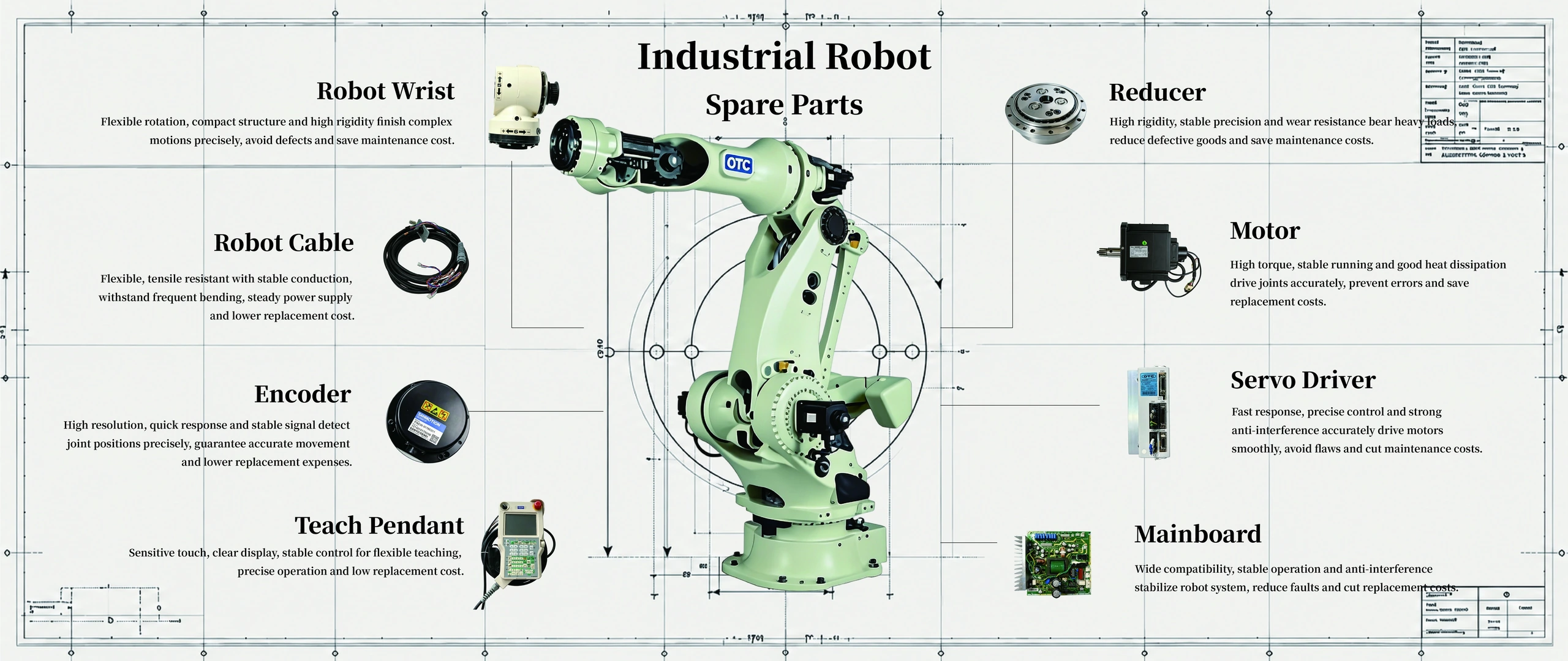 OTC robot and spare parts