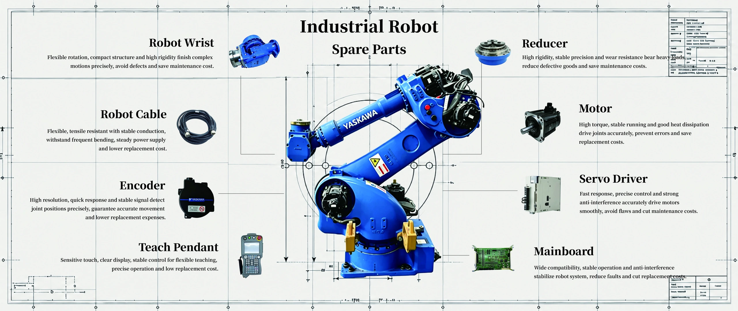 YASKAWA robot and spare parts